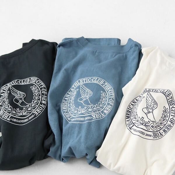 ○Americana アメリカーナ アパルトモン○別注 半袖 プルオーバー カットソー Tシャツ トップス AP STUDIO 日本製 レディース