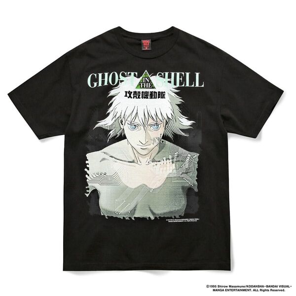 ギークスルールx 攻殻機動隊 15シルクスクリーンプリントTシャツ vol.04 「素子」"ブラック" Lサイズ