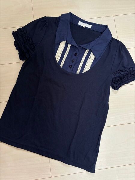 grove Mサイズ 襟付き 半そで カットソー Tシャツ 160