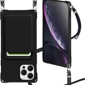 【限定1】iPhone 15 Pro Max ケース ショルダー カード収納