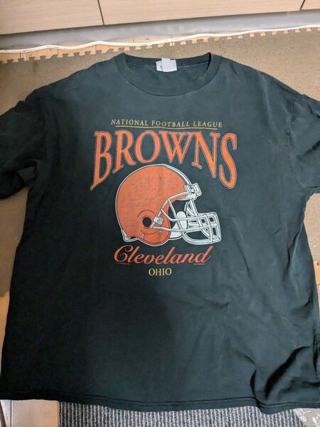 古着 90年代 CSA NFL CLEVELAND BROWNS クリーブランドブラウンズ USA製 ヴィンテージ ブラック