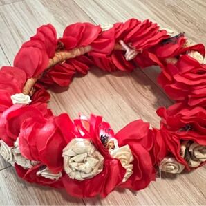 花冠 ハクレイ 薔薇 バラ リース フラダンス クリスマス