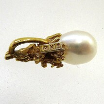 【mikimoto】淡水パール 　ペンダント ヘッド　Ｋ18　トップ　ミキモト_画像3