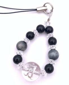  natural stone book@ crystal!.... character silver carving & Eagle I & onyx. strap 