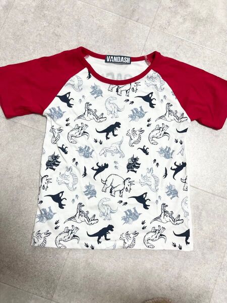 110㎝ 恐竜好きさん♪いかがですか♪新品男の子用Tシャツ Tシャツ 半袖 半袖Tシャツ