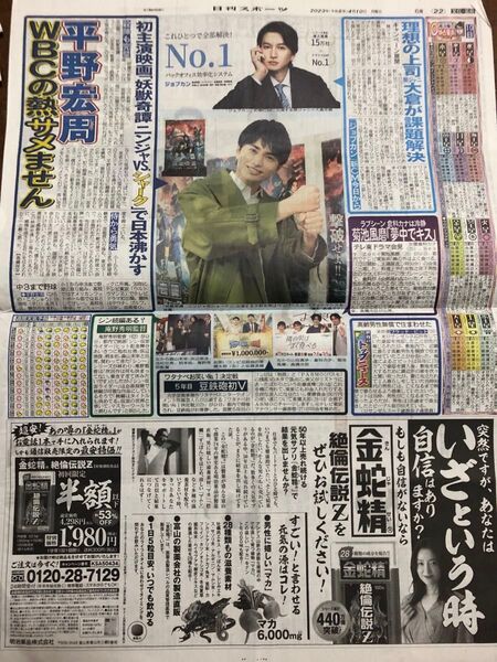 平野宏周 新聞広告