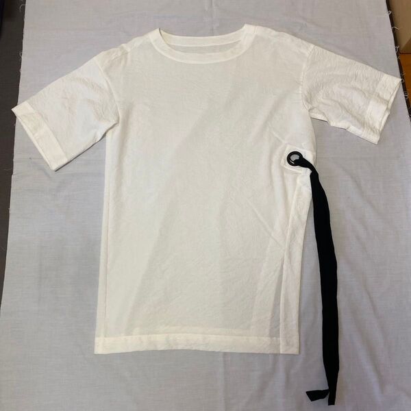 チュニック半袖 Tシャツ カットソー 白 半袖 五分袖レディース半袖変わったデザイン オシャレ 個性的
