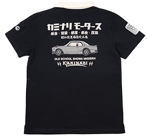 Kaminari Thunder / Hakosuka GTR / Skipper / Черный / S / KSKP-05 / F Shokai / Ted Man / Kaminari Motors / Рубашка-поло