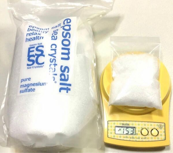 お試し エプソムソルト シークリスタル 1袋150g 2023/9購入 入浴剤 浸かるサプリ ミネラル100% マグネシウム風呂