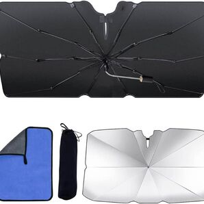 車用サンシェード サンシェード 車 フロント バックミラー部切りY型デザイン