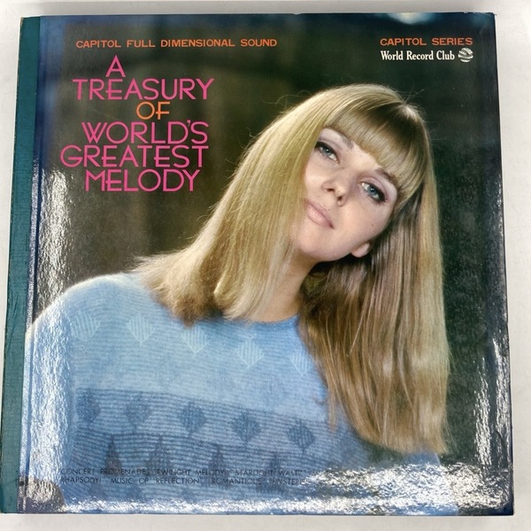 LP A TREASURY OF WORLDS GREATEST MELODY CAPITOL SERIES 世界ポピュラー名曲全集 ワールドレコードクラブ特選7枚★K2105R3