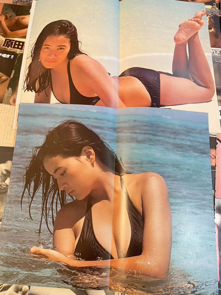 原田美枝子ヌード お宝 切り抜き ／『原田美枝子 セクシーグラビア 15ページ 』撮影 篠山紀信 ／ヌード 下着 水着 乳首 女優 希少 レトロ｜印刷物