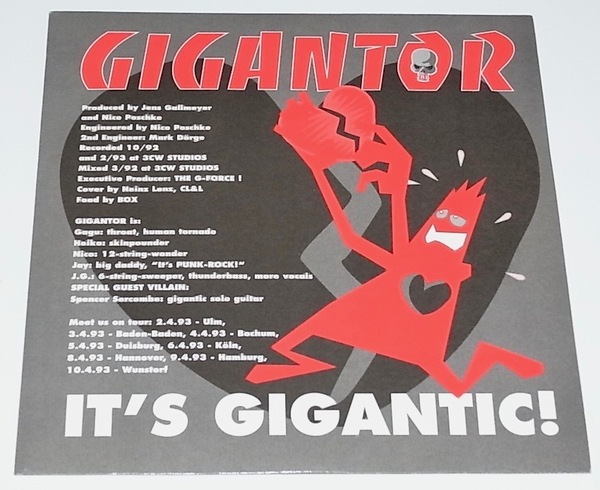 送料無料 希少 美品 EP 7inch アナログ レコード GIGANTOR ジャイガンター IT'S GIGANTIC YOUTH BRIGADE It's Not Enough LOST AND FOUND