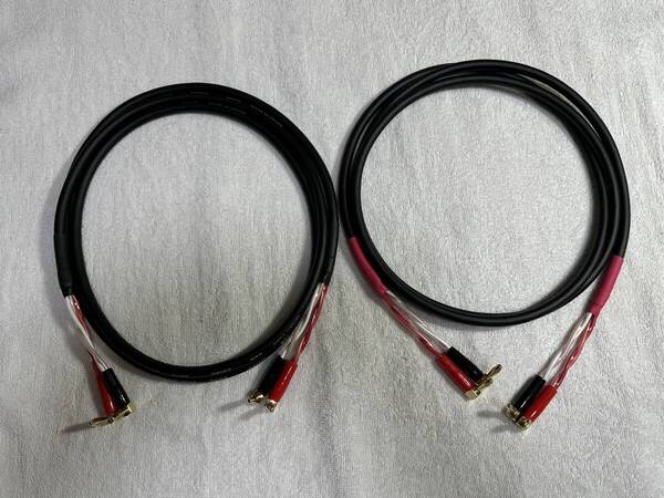 ☆CANARE 4S8 L型バナナプラグ付き 3m 2本セット 新品