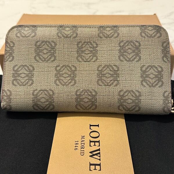 ロエベ LOEWE 財布 長財布 アナグラム ラウンドファスナー メンズ