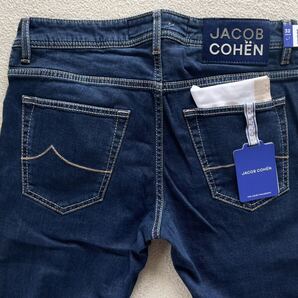 【JACOB COHEN ヤコブコーエン NICK SLIM J622 後継 】バンダナ付き イタリア製 テーパード ストレッチ デニム 33インチ デニムパンツ