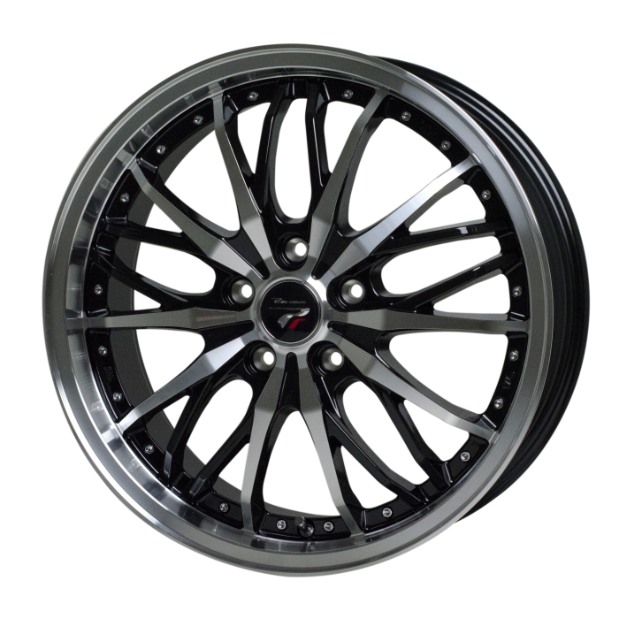 BRIDGESTONE POTENZA S007A 225/35R18 Precious HM-3 メタリックブラックポリッシュ 18インチ 7.5J+48 5H-114.3 4本セット