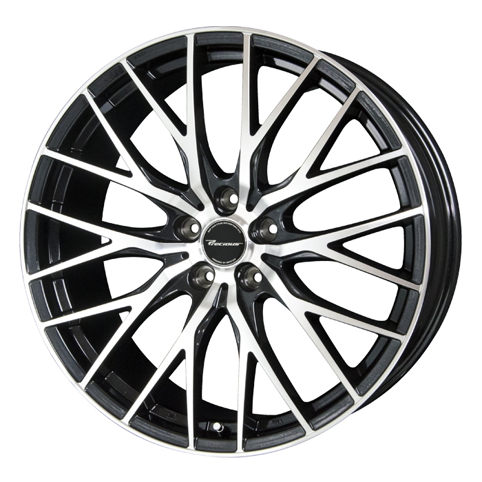 BRIDGESTONE POTENZA Adrenalin RE004 255/45R18 Precious HM-1 V2 メタリックブラックポリッシュ 18インチ 7J+48 5H-114.3 4本セット