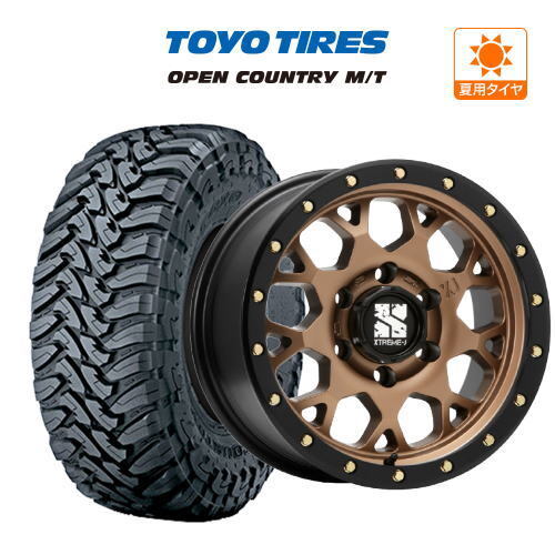 サマータイヤ ホイール 4本 MLJ エクストリーム XJ04 TOYO オープンカントリー M/T 265/70R17