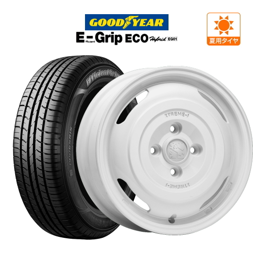 サマータイヤ ホイール 4本 MLJ エクストリーム ジャーニー グッドイヤー エフィシエント グリップ エコ EG01 155/65R14
