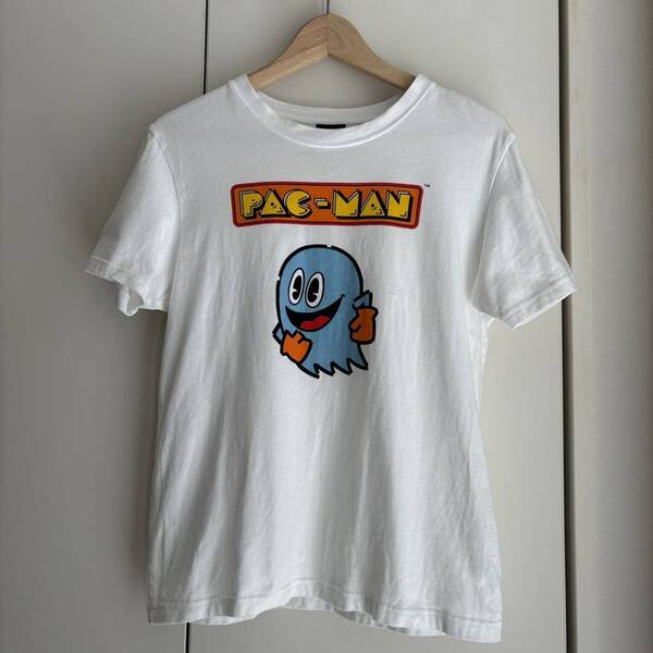 パックマン GU 半袖Tシャツ インキー プリント ゲーム S レディースにも ゲーム ファミコン