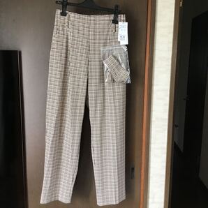 チェック柄パンツ