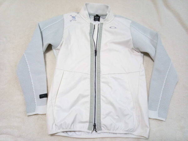オークリー ゴルフ メンズ スカル ジャケット ジャンパー ブルゾン【OAKLEY】 SYNCHRONISM MIX JACKET 3.0 WHITE 412847JP メンズM