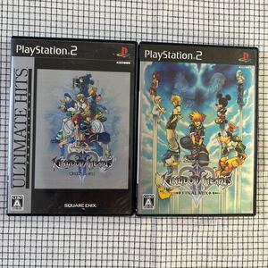 PlayStation 2 KINGDOM HEARTSⅡ KINGDOM HEARTSⅡ FINAL MIX+ 説明書付 動作確認済 2本セット キングダムハーツⅡ PS2ソフト