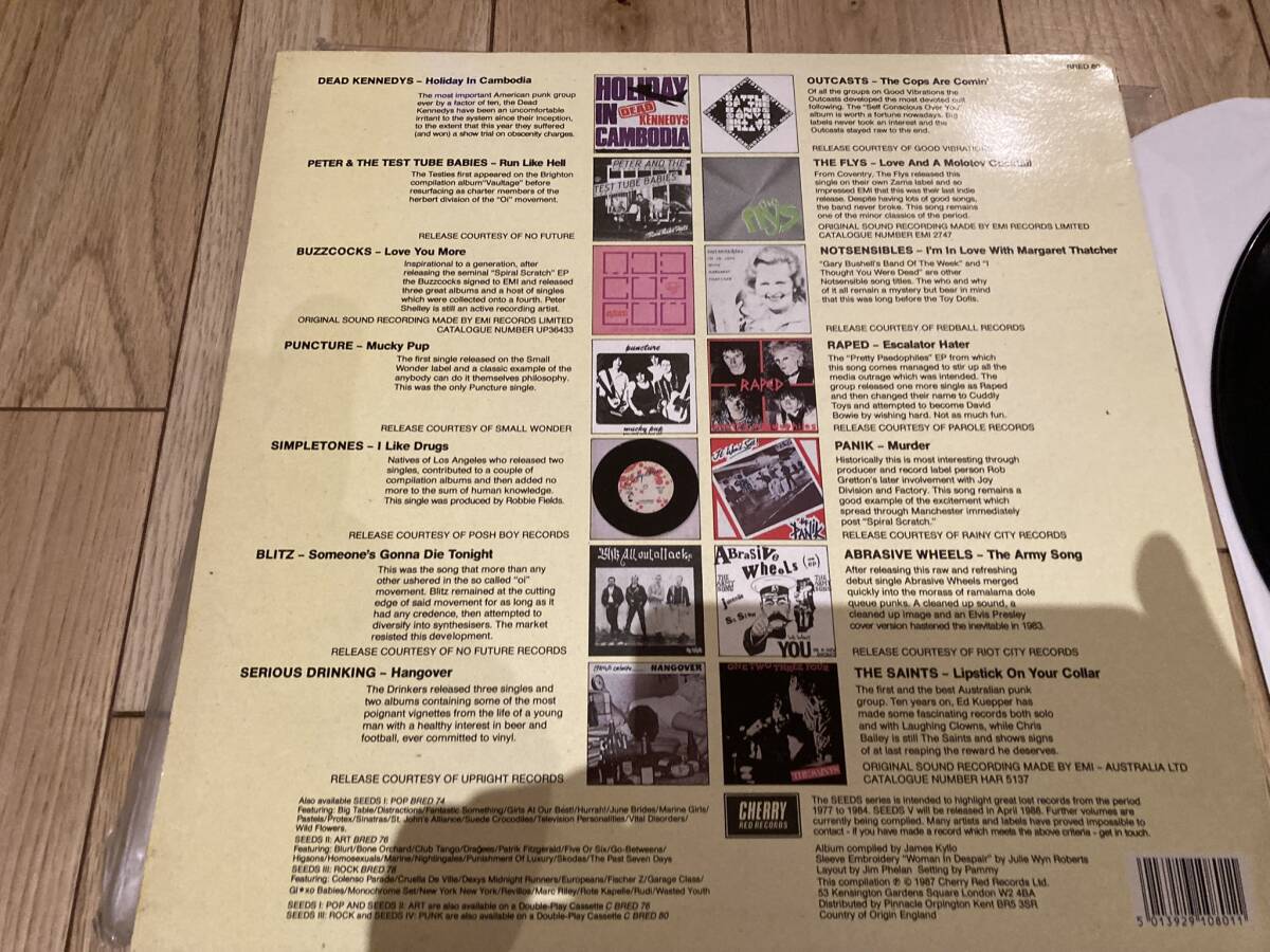 当時1988 Seeds IV - Punk UK Cherry Red BRED 80 VA レコード