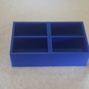 ショートリポ4本用バッテリースタンド 2列タイプ省スペース型(ブルー) 送料込