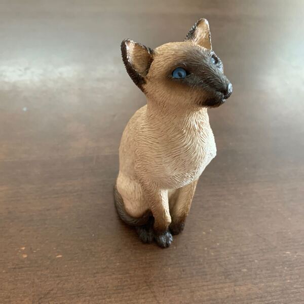 サンディキャスト 猫 置物 アメリカ製 シャム猫 おすわり オブジェ インテリア SANDICAST CAT U.S.A 米国製