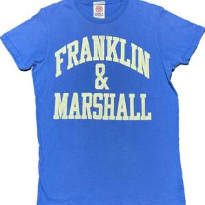MADE IN ITALY製 FRANKLIN MARSHALL Classic 半袖Tシャツ ブルー Sサイズ フランクリンマーシャル イタリア製