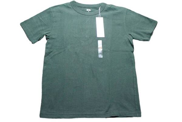 新品タグ付き ユニクロ UNIQLO 半袖Tシャツ ダークグリーン S