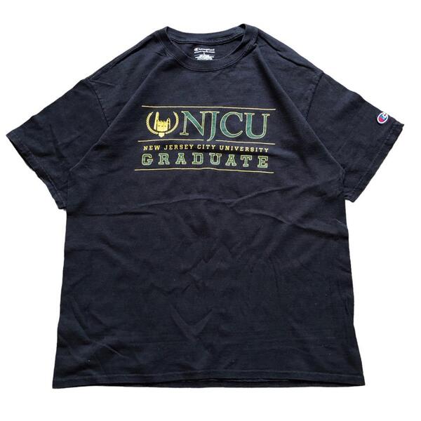 チャンピオン 半袖Tシャツ ニュージャージーシティ大学 カレッジ夏物古着q18 L相当