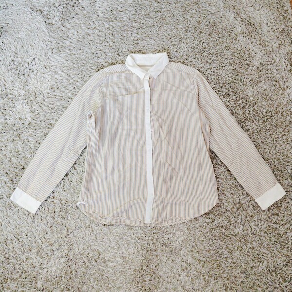 0829/L/ikka レディース トップス シャツ 長袖 ストライプ