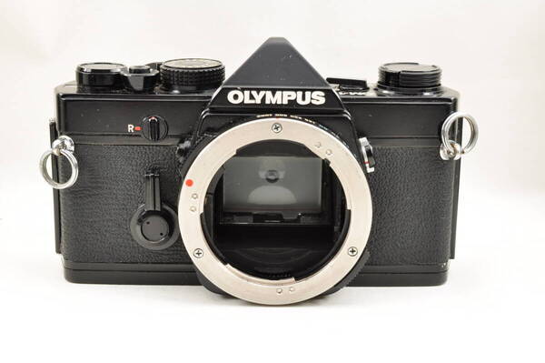 【ジャンク】オリンパスOM-1nブラックボディ、Zuiko MC Auto-S 50mmF1.8レンズ付き 2986027