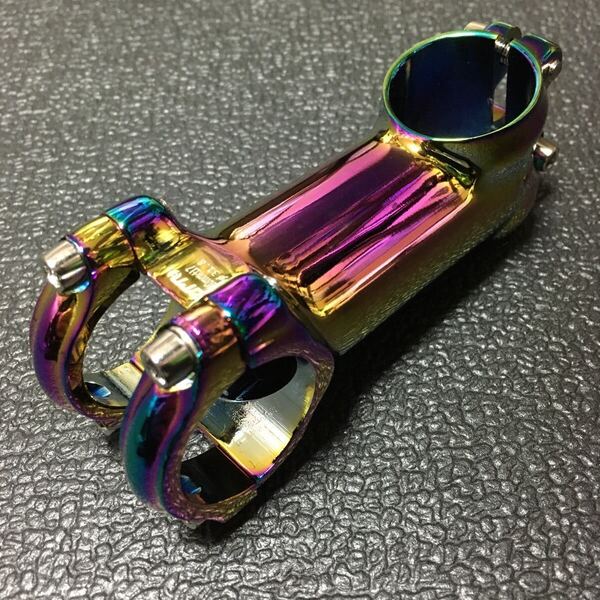 新品・特価! 自転車アルミステム 虹 80mm/φ31.8mm/73°/OS