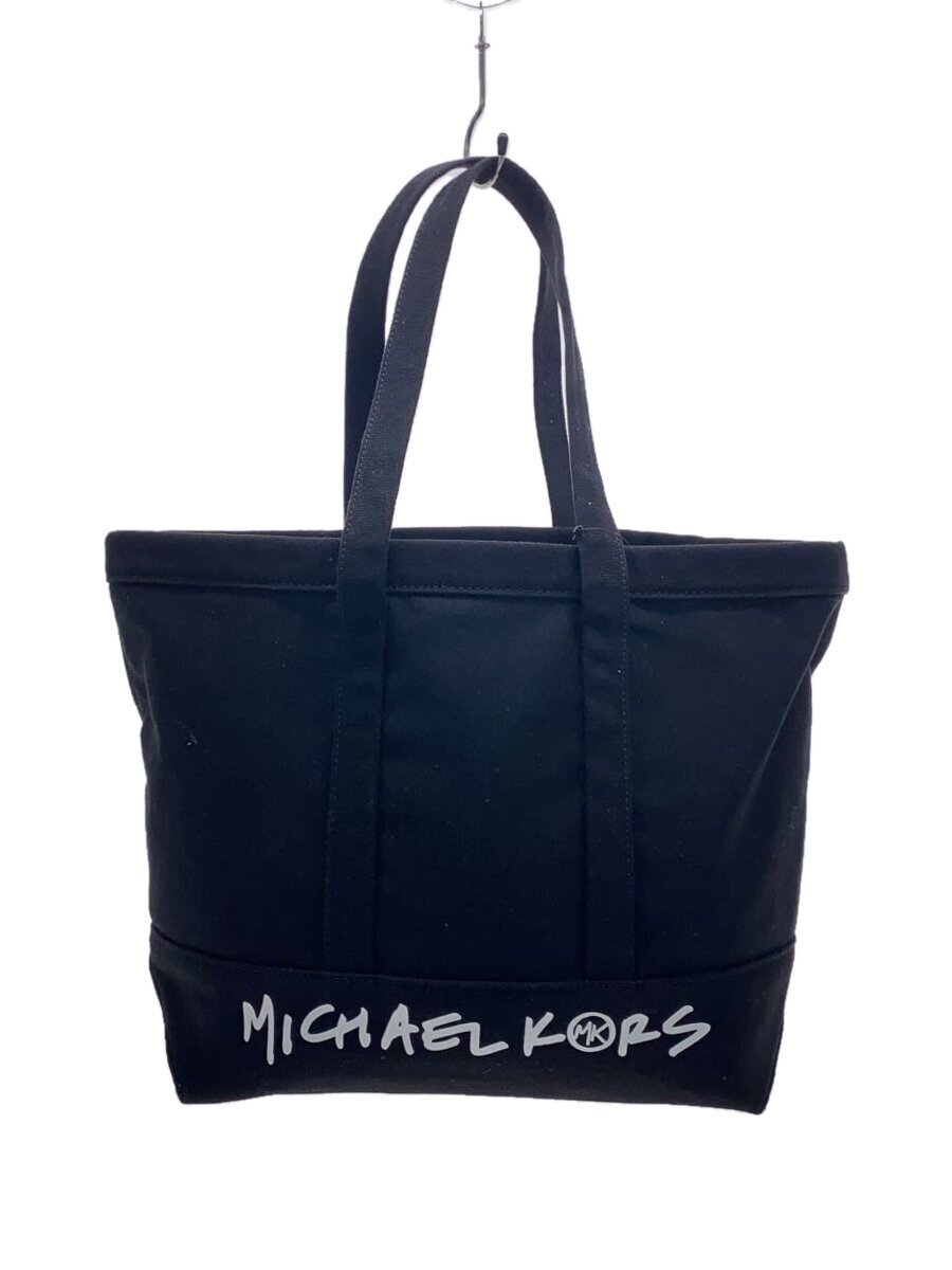 MICHAEL KORS◆トートバッグ/キャンバス/ブラック/黒/30S1G01T7C