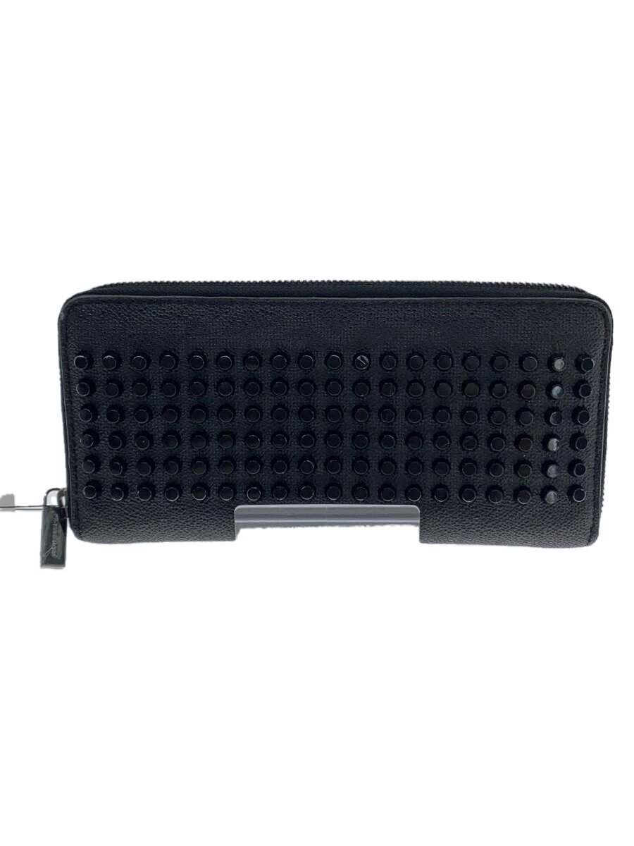 MICHAEL KORS◆長財布/レザー/BLK/無地/メンズ/39F6TMNE3U