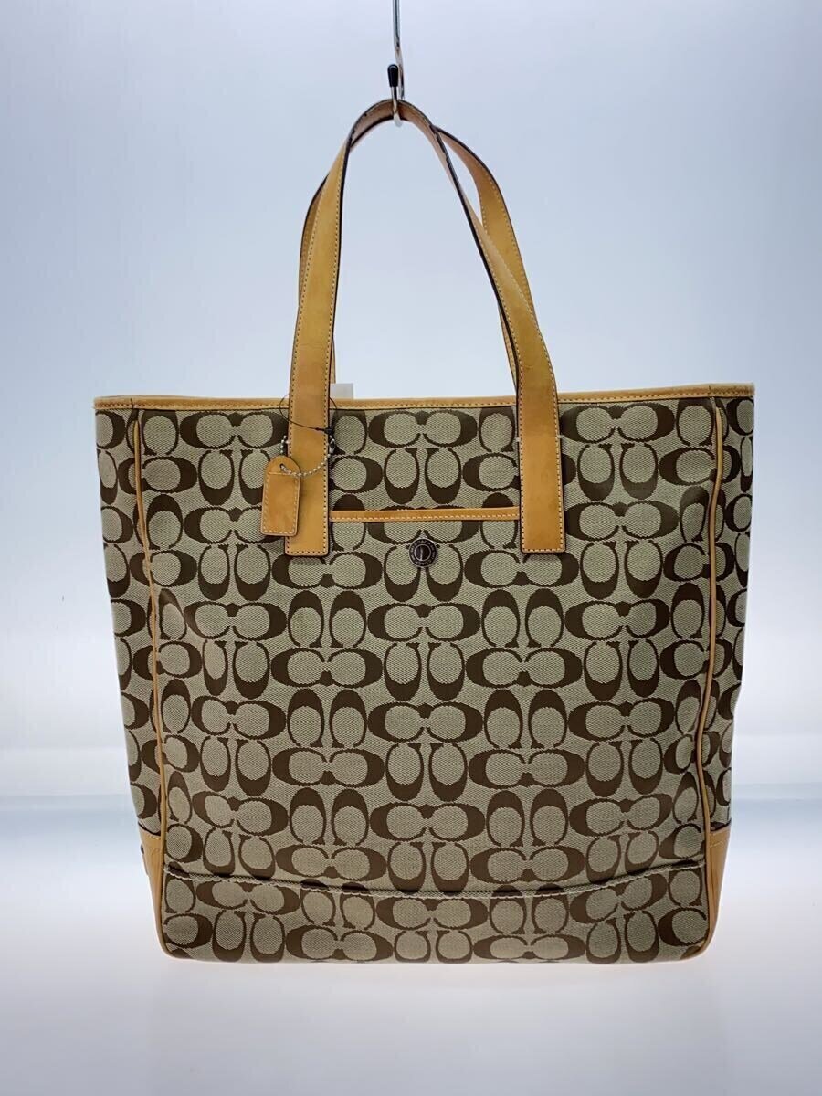 COACH◆トートバッグ_シグネーチャー/キャンバス/CML/総柄