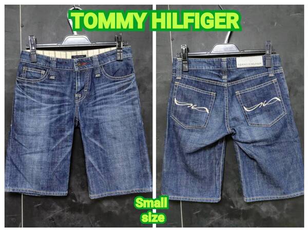 ★送料無料★ TOMMY HILFIGER デニムパンツ トミーヒルフィガー ハーフパンツ メンズ ショートパンツ Small