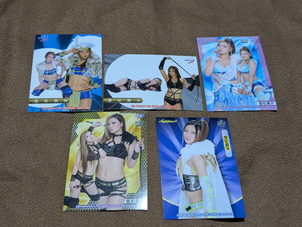 <雪妃真矢>BBM女子プロレスカード レギュラーカード21種セット