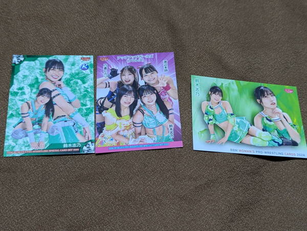 <鈴木志乃(アップアップガールズ(プロレス)/東京女子プロレス)>BBM女子プロレスカード レギュラーカード4種セット