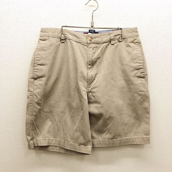 【FH237】CHAPS W32 カラーハーフパンツ ベージュ メンズブランド古着 チャップス ショートパンツ 送料無料