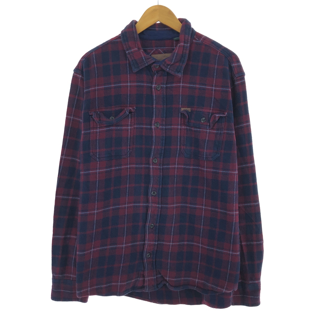 古着 ORVIS 長袖 ヘビーネルチェックシャツ メンズXXL相当 /eaa477099