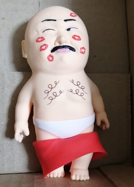 クロちゃん 黒川明人 やわらかベイビースクイーズ Kissマーク 赤ズボン