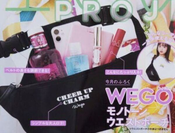 【nicola ニコラ2021年2月号付録】WEGO モノトーンウエストポーチ(未開封品)