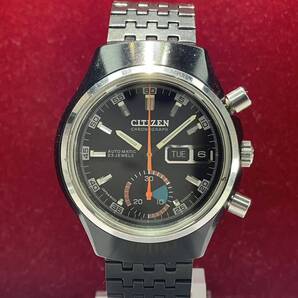 新品同様 CITIZEN チャレンジタイマー クロノ 腕時計 アンティーク ヴィンテージ 希少 稼動 メンズ クロノグラフ シチズン 自動巻