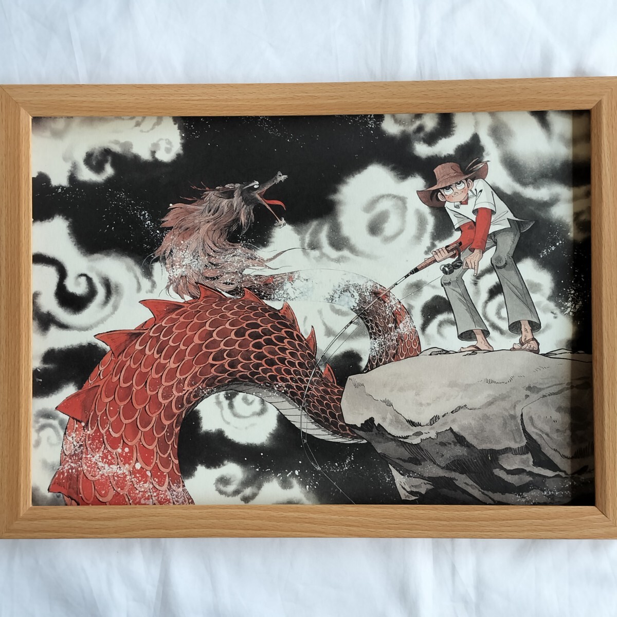 Yahoo!オークション - 釣りキチ三平 複製原画 B4 額装品 A-11