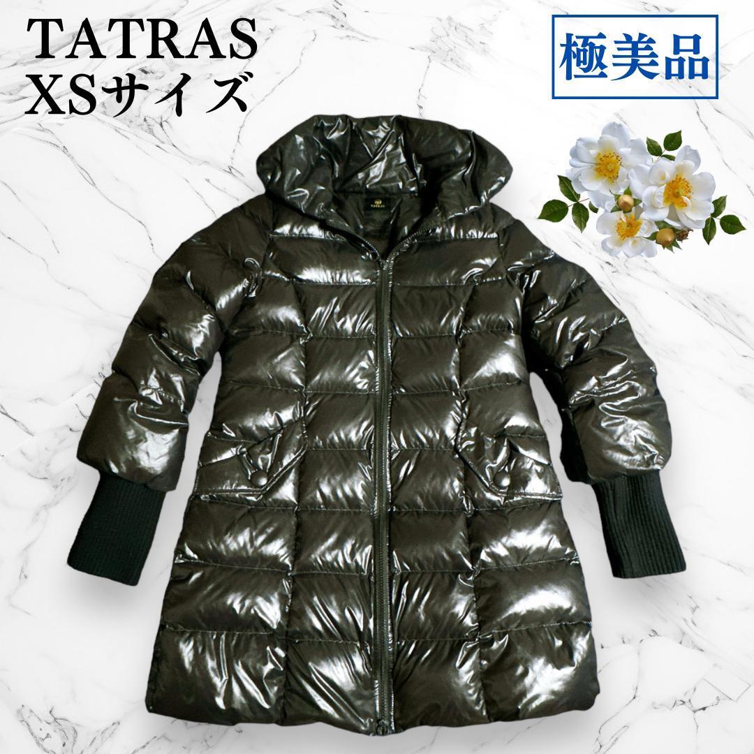 TATRAS ダウンコート アウター ミドル 34 XS ブラック レディース